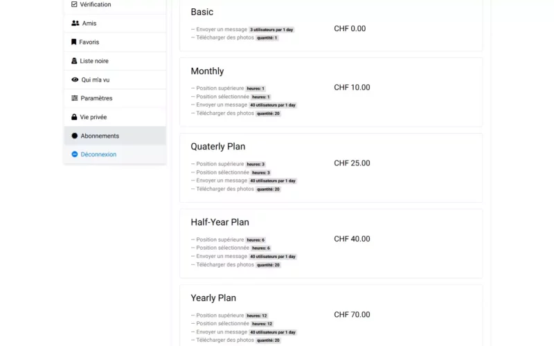 YopMeet.com tarifs