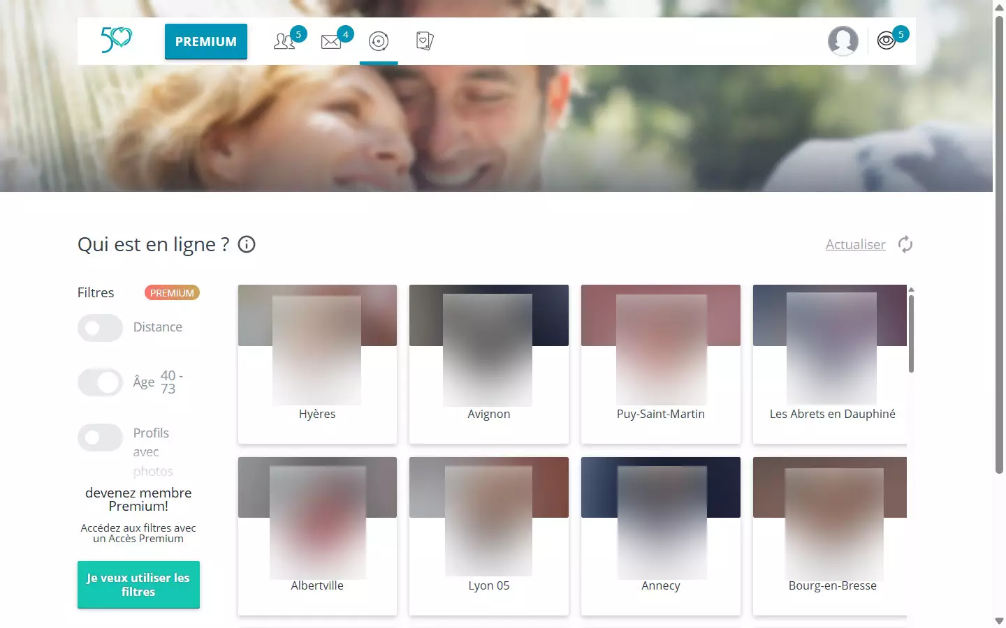 CoupDeFoudre50plus.fr membres