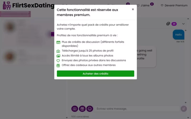 FlirtSexDating.com envoyer un cadeau