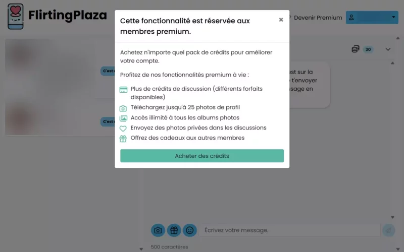 FlirtingPlaza.com envoyer un cadeau