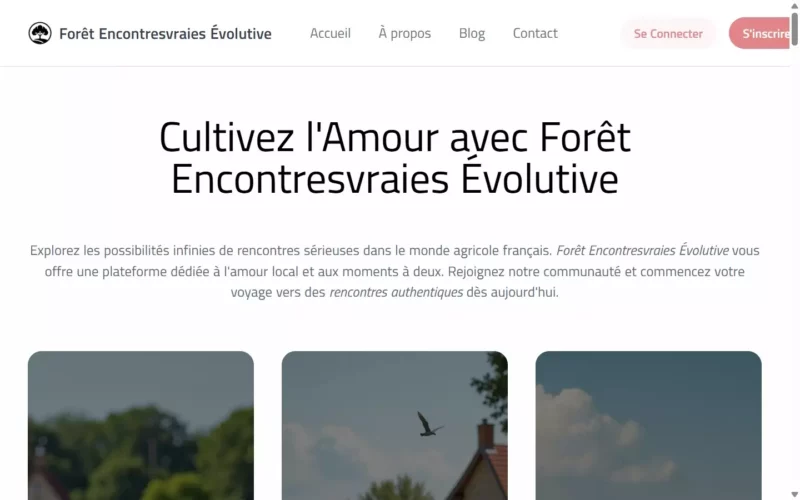 Evaluation RencontresVraies.com page d'accueil