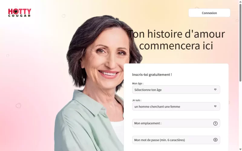 Evaluation Hottycougar.com page d'accueil