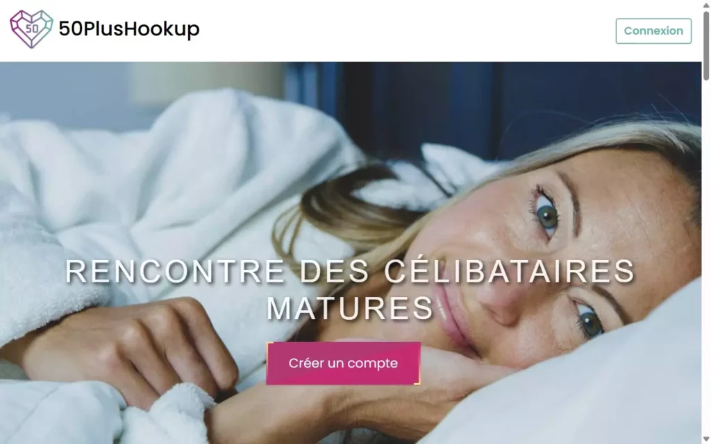Evaluation 50plusHookup.com page d'accueil