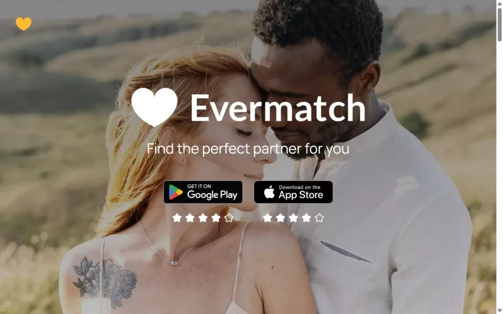 Evaluation EverMatch.me page d'accueil