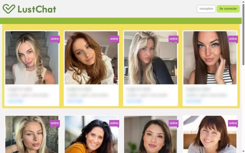 Evaluation LustChat.com page d'accueil