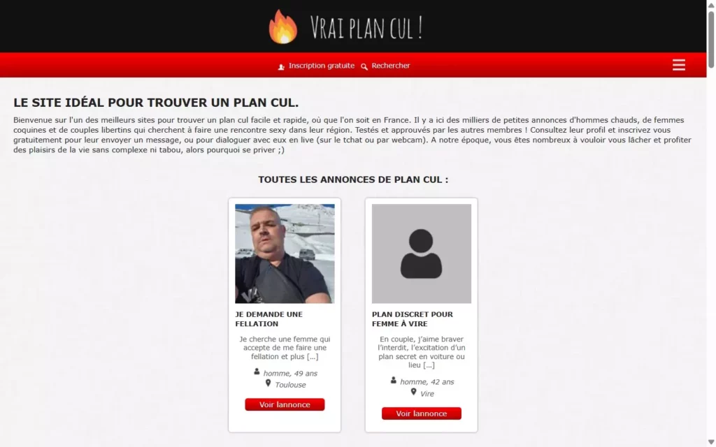 Evaluation VraiPlanCul.com page d'accueil