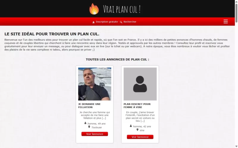 Evaluation VraiPlanCul.com page d'accueil